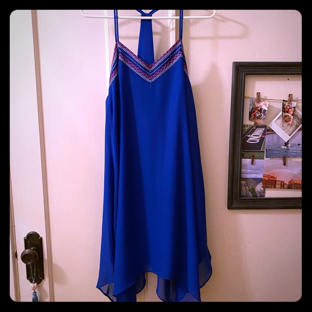 Blue Racerback Dress